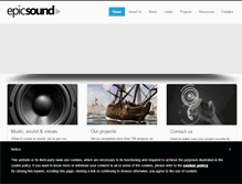 Tablet Screenshot of epicsound.com